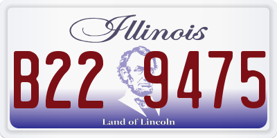 IL license plate B229475