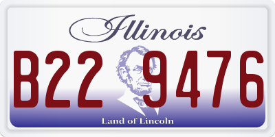 IL license plate B229476