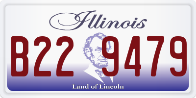 IL license plate B229479
