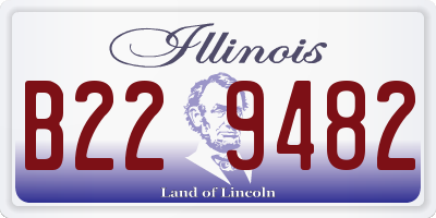 IL license plate B229482