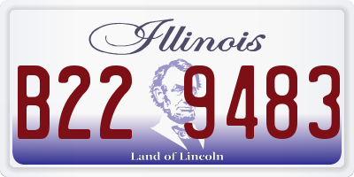 IL license plate B229483