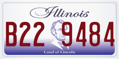 IL license plate B229484