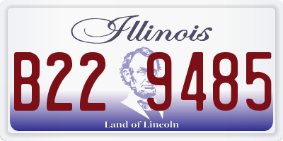 IL license plate B229485