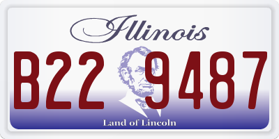 IL license plate B229487