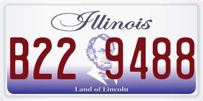IL license plate B229488