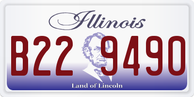 IL license plate B229490