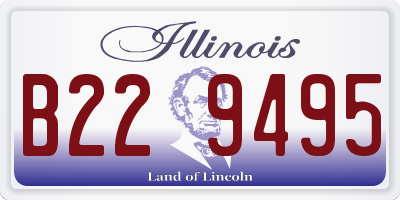 IL license plate B229495