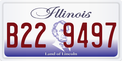 IL license plate B229497
