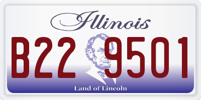 IL license plate B229501