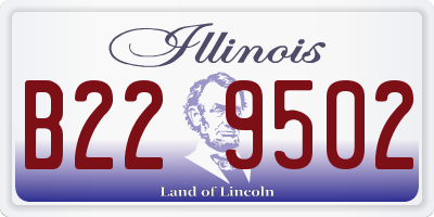 IL license plate B229502
