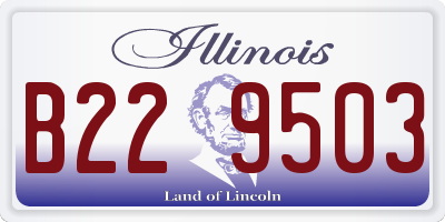 IL license plate B229503