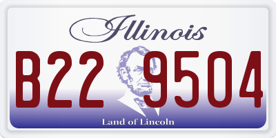 IL license plate B229504