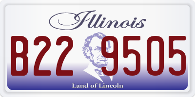 IL license plate B229505