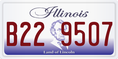 IL license plate B229507