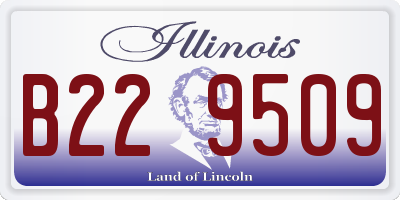 IL license plate B229509