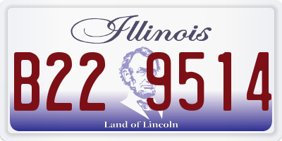 IL license plate B229514