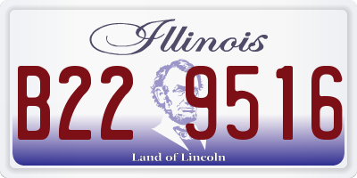 IL license plate B229516
