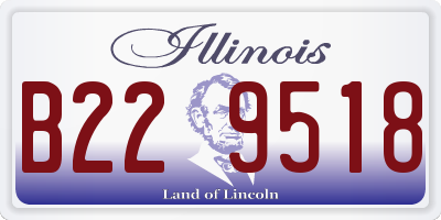 IL license plate B229518