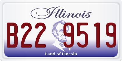 IL license plate B229519