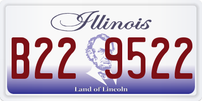 IL license plate B229522