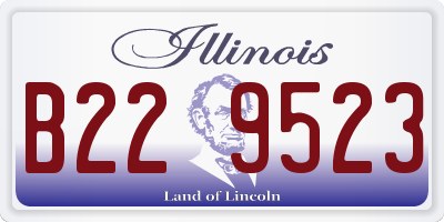IL license plate B229523