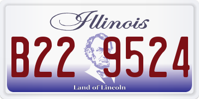 IL license plate B229524
