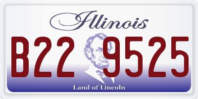 IL license plate B229525
