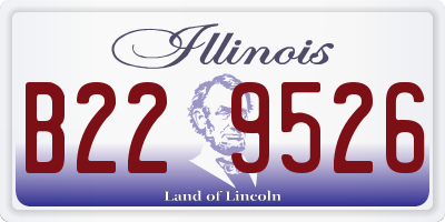 IL license plate B229526