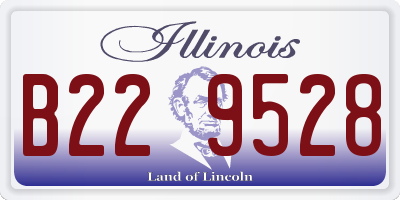 IL license plate B229528