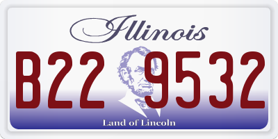 IL license plate B229532