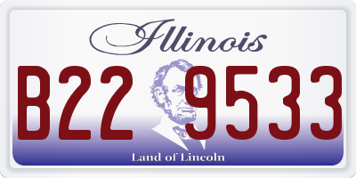 IL license plate B229533