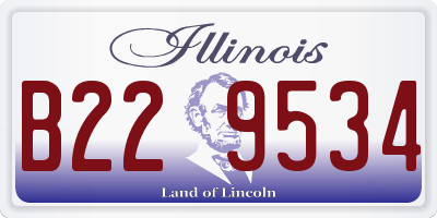 IL license plate B229534