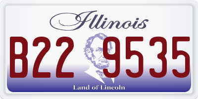 IL license plate B229535