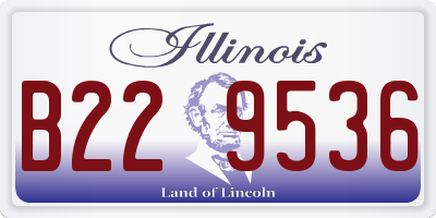 IL license plate B229536