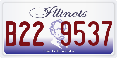 IL license plate B229537