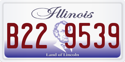 IL license plate B229539