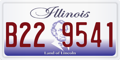 IL license plate B229541