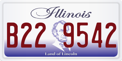 IL license plate B229542