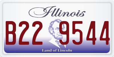 IL license plate B229544