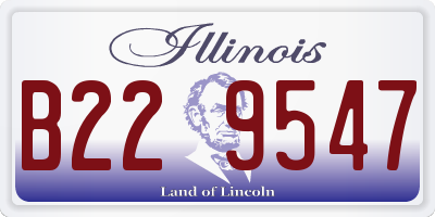 IL license plate B229547