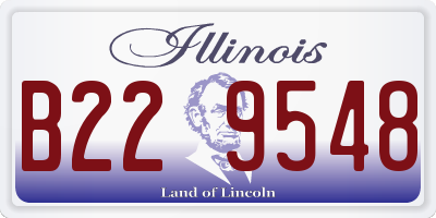IL license plate B229548