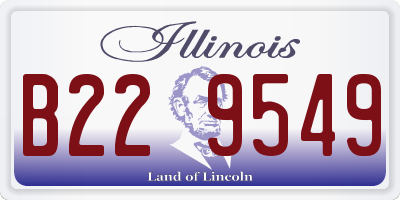 IL license plate B229549