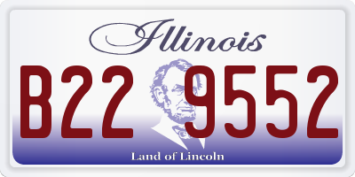 IL license plate B229552