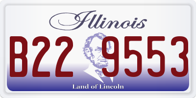 IL license plate B229553