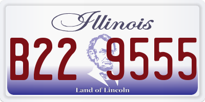 IL license plate B229555