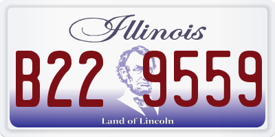 IL license plate B229559
