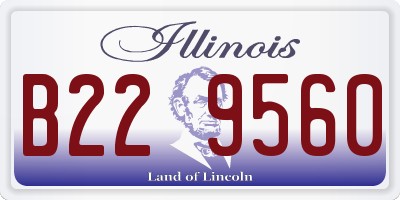 IL license plate B229560