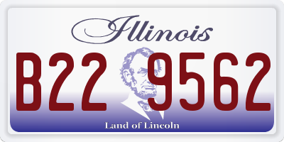 IL license plate B229562
