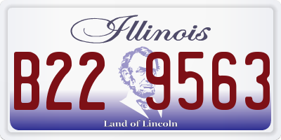 IL license plate B229563