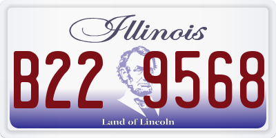 IL license plate B229568